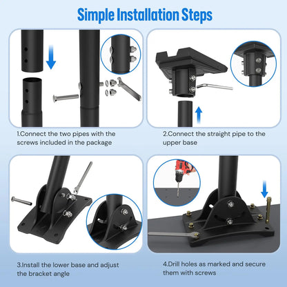 Starlink Gen 3 Wall Mount Kit Roof Mount Adjustable Angle for Starlink Gen 3