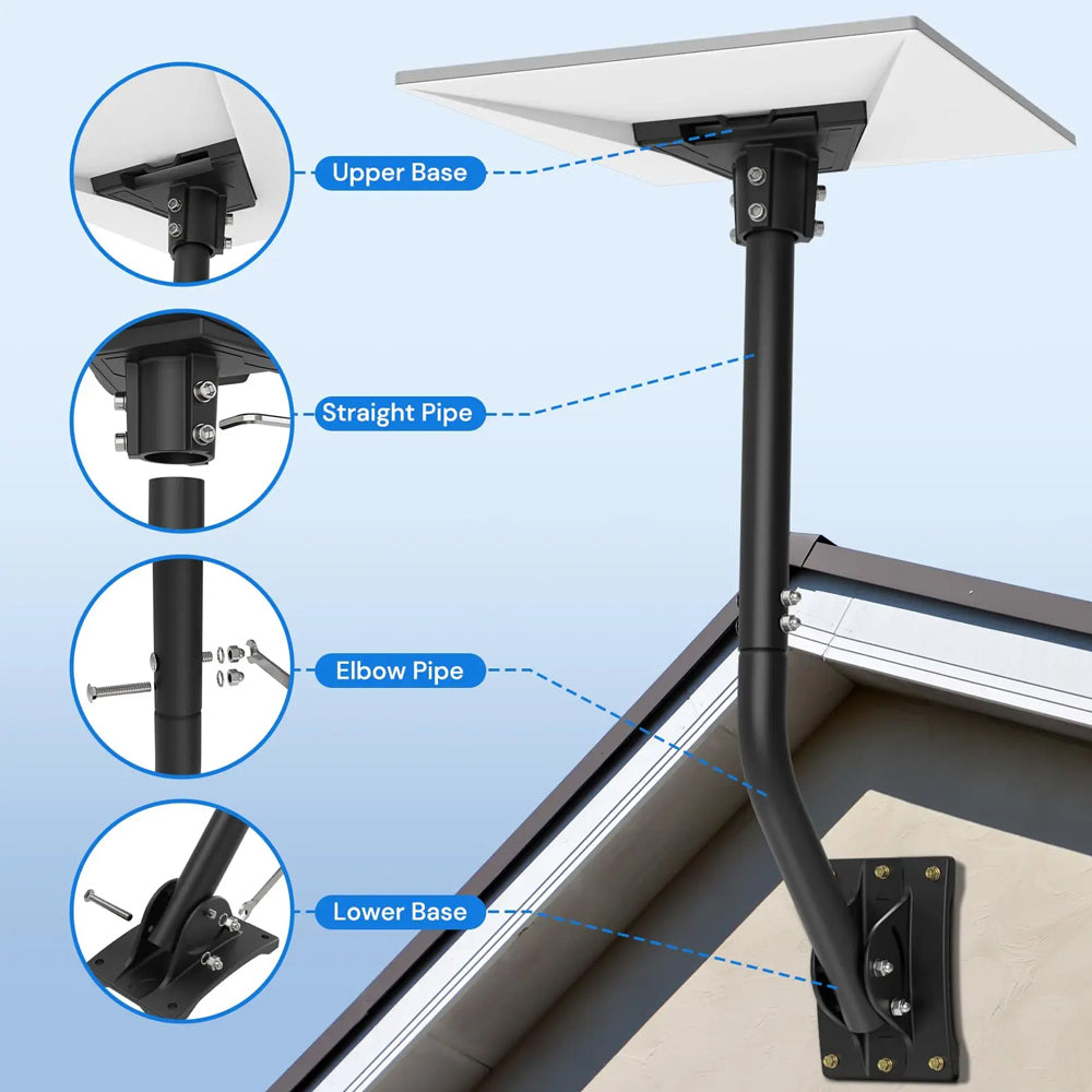 Starlink Gen 3 Wall Mount Kit Roof Mount Adjustable Angle for Starlink Gen 3