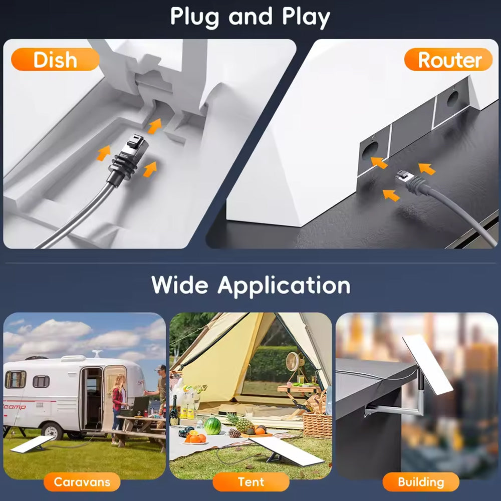 9.1M Starlink Gen3 Cable Ethernet Extension Cable Router to Dish Starlink Gen3/V