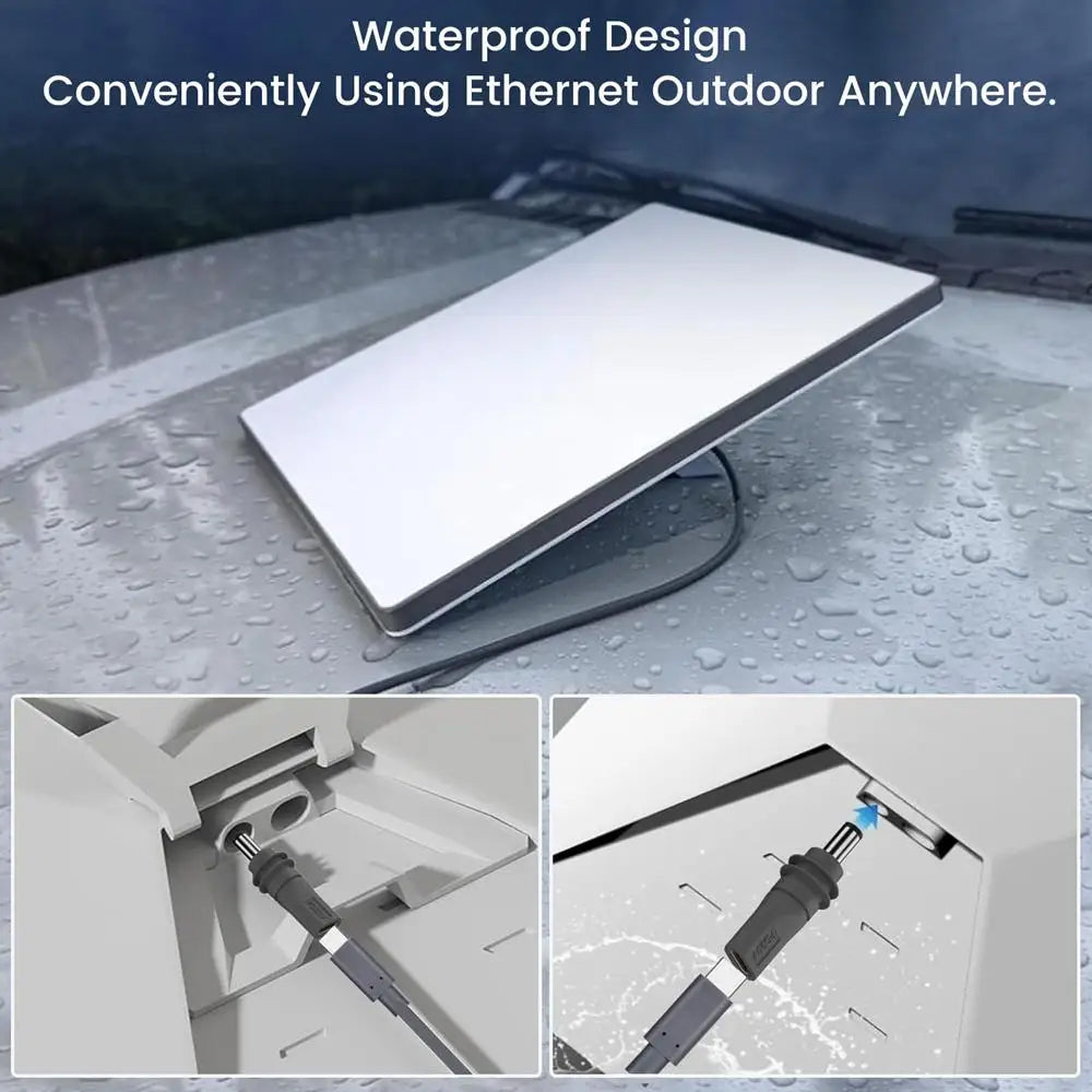 2 x Starlink Mini Cable Adapter DC Male to USB C Female PD100W for Starlink Mini