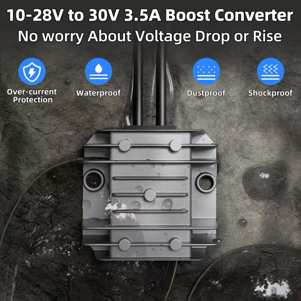 Starlink Mini 7M Cable 50A Anderson Plug with 12V-30V Step Up Converter 3.5A