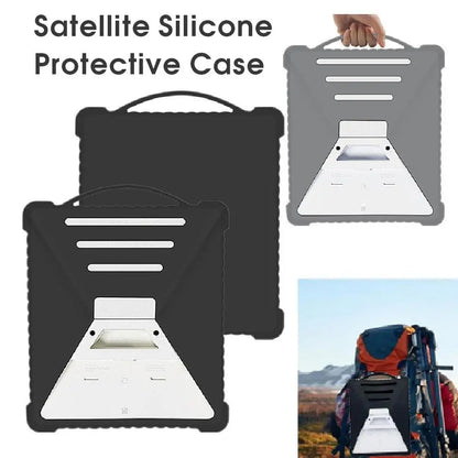 Black Starlink Mini Case Cover Luquid Silicone Protective Case for Starlink Mini