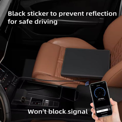Starlink Mini Silicone Case Black Dish Protector Cover w/ Anti-Reflection Sticke
