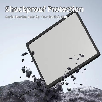 Starlink Mini Silicone Case Black Dish Protector Cover w/ Anti-Reflection Sticke