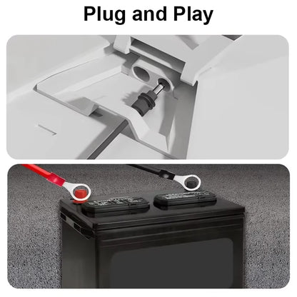 3M Starlink Mini DC Power Cable to Battery O Ring Terminals with Fuse Holder