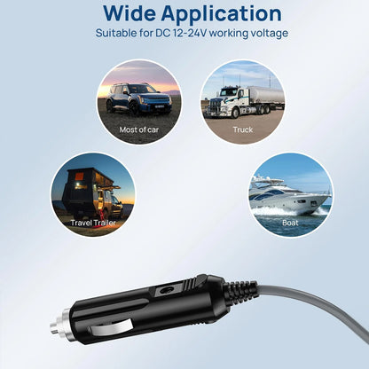 5M Starlink Mini DC Power Cable to Cigarette Lighter Plug for Starlink Mini