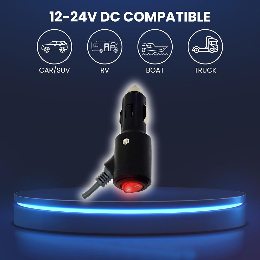 5M Starlink Mini DC Power Cable to Cigarette Lighter Plug with Switch