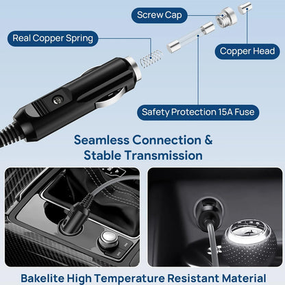 5M Starlink Mini DC Power Cable to Cigarette Lighter Plug for Starlink Mini