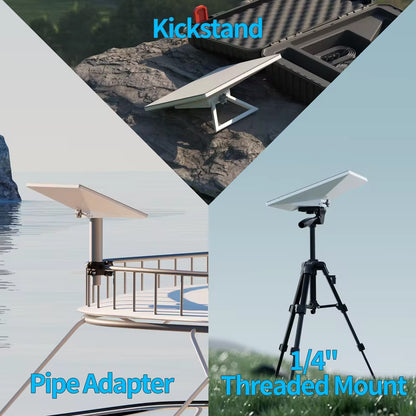 3 in 1 Starlink Mini Kickstand with Pipe Adapter and Threaded Tripod Adapter