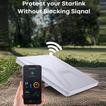 White Starlink Mini Case Luquid Silicone Protective Case Cover for Starlink Mini