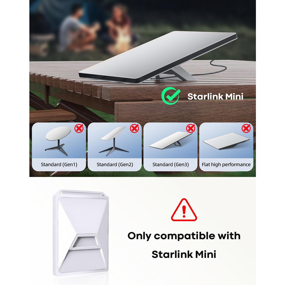 White Starlink Mini Case Luquid Silicone Protective Case Cover for Starlink Mini