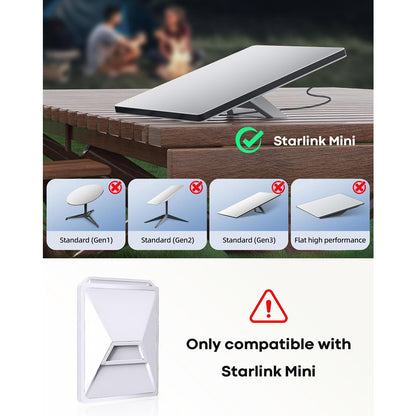 White Starlink Mini Case Luquid Silicone Protective Case Cover for Starlink Mini