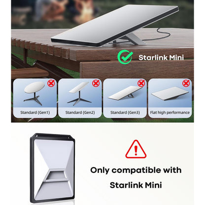 Black Starlink Mini Case Luquid Silicone Protective Case Cover for Starlink Mini