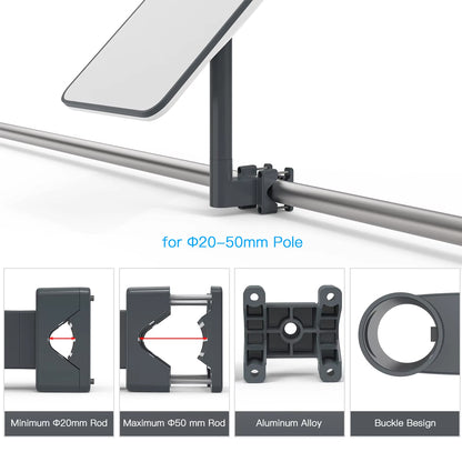 Starlink Mini Pole Mount Ladder Mount with Pipe for OD 20-49mm Pole RV/Roof/Rack
