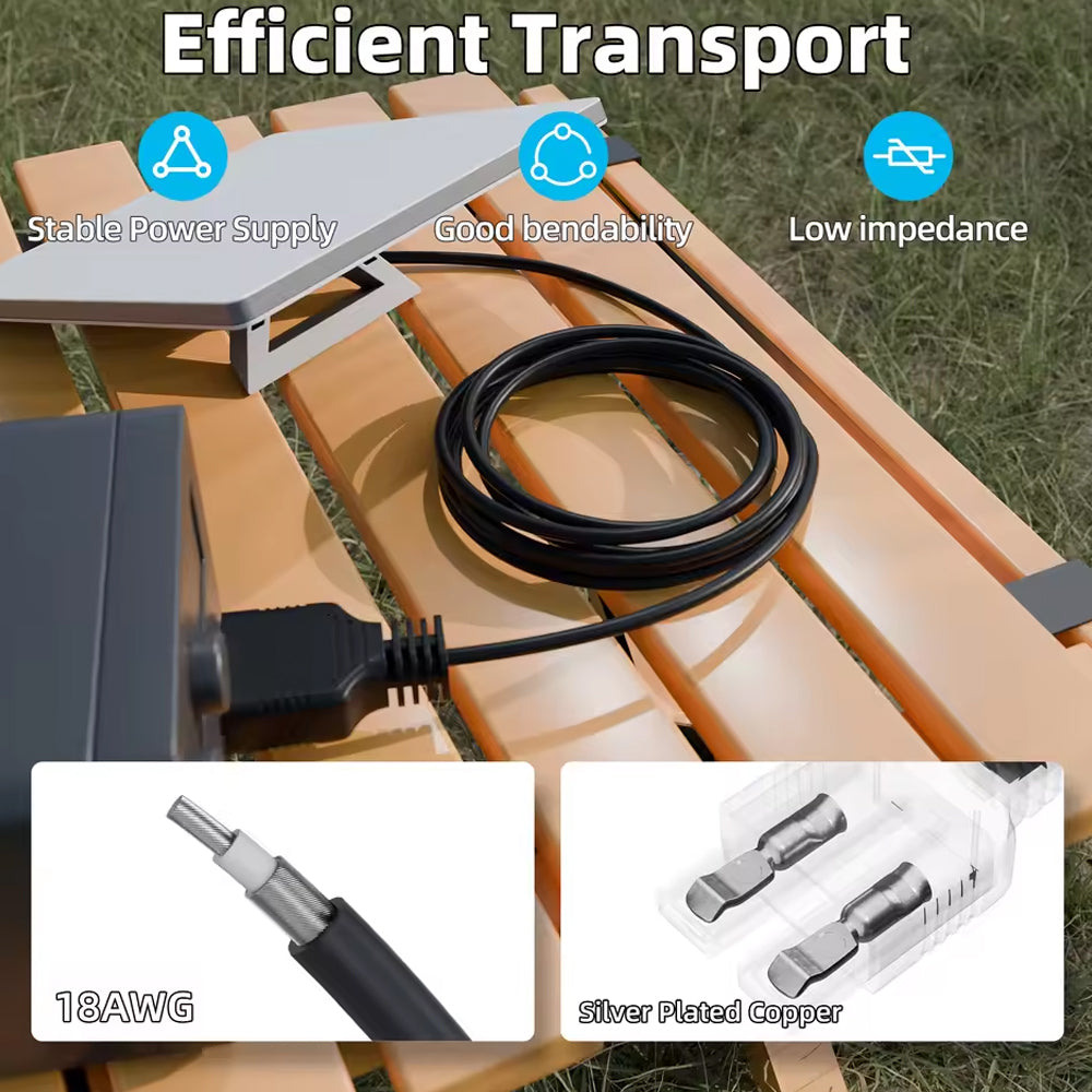 3M Starlink Mini Power Cable DC Plug to Anderson Plug 50A Connetor Socket Cable