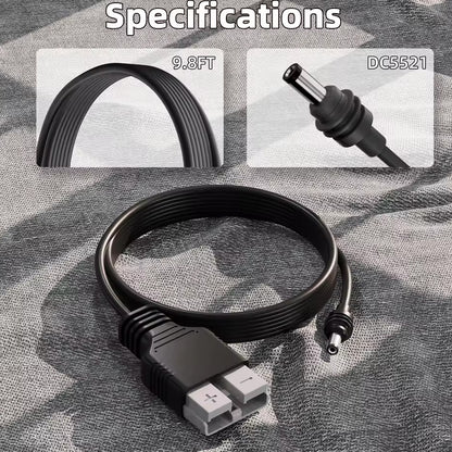 3M Starlink Mini Power Cable DC Plug to Anderson Plug 50A Connetor Socket Cable