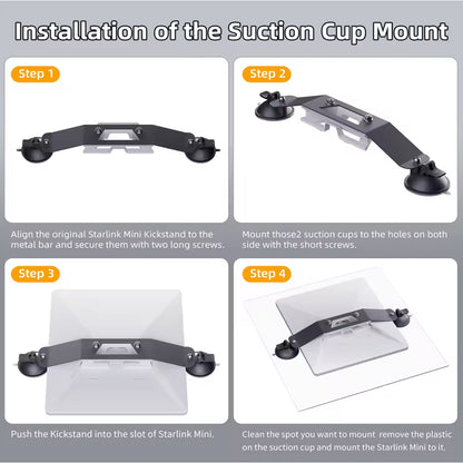 Starlink Mini Suction Cup Mount Compatible with Original Starlink Mini Mount