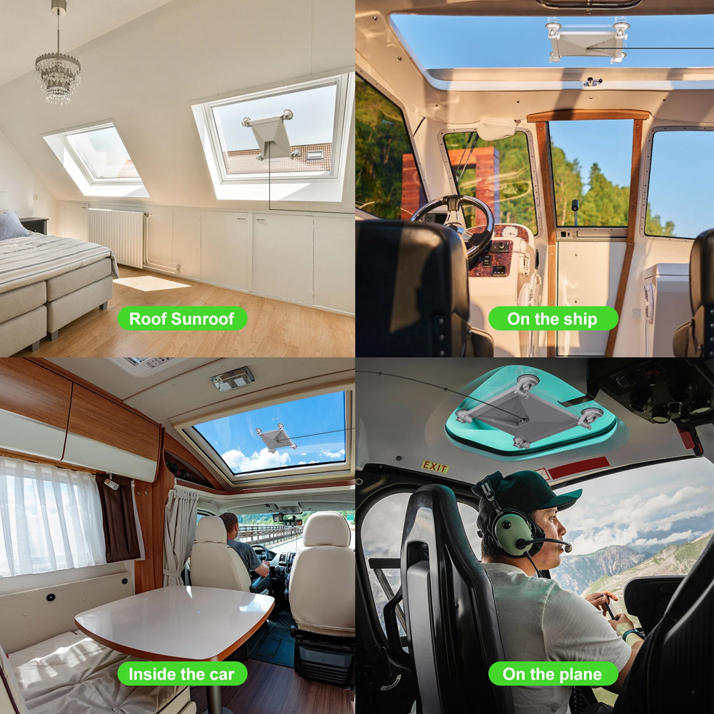 Starlink Mini Suction Cup Mount Car RV Boat Window Roof Kit Dish Antenna Holder