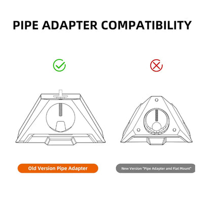 Starlink Mini Tripod Mount Adapter Compatible with Old Version Pipe Adapter