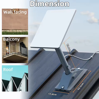 Starlink Mini Wall Mount Kit Adjustable Pole Roof Bracket for Better Signal
