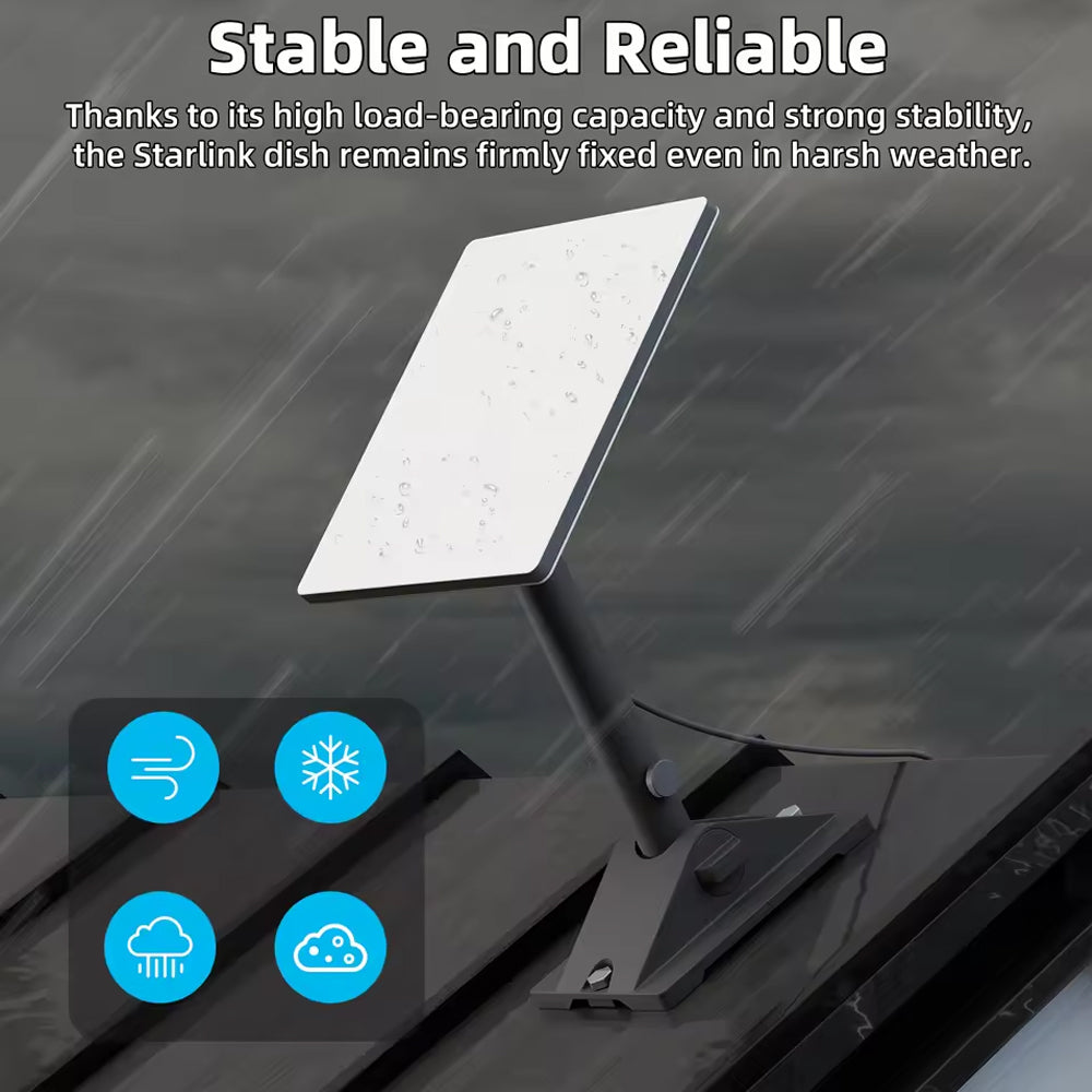 Starlink Mini Wall Mount Kit Adjustable Pole Roof Bracket for Better Signal