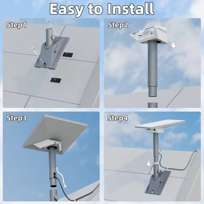 Starlink Mini Wall Mount Kit Adjustable Pole Roof Bracket for Better Signal
