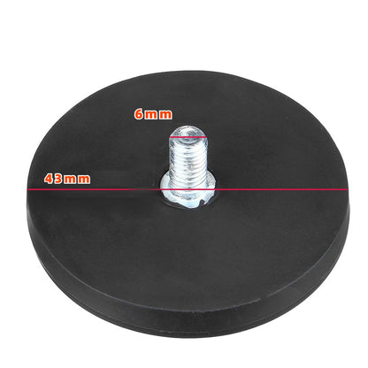 2pcs 43mm Strong Magnetic Base Mount Bracket with M6 Stud for LED Work Light Bar