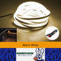 5M LED Car Trunk Light Warm White Flexible LED Strip Light Magnetic Induction