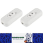 2 x 12v Inline On / Off White Rocker Switches For Low Voltage Accessories (2pcs)