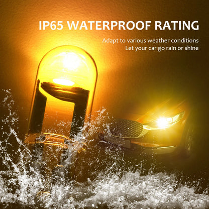 10 X 24V Amber T10 Dome Head COB LED Globes Ideal for Dash Lights Parkers