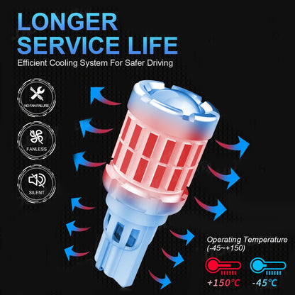 4 x 12V T15 White LED 30x4014smd Globes W16W Canbus Super Bright White LED Bulb