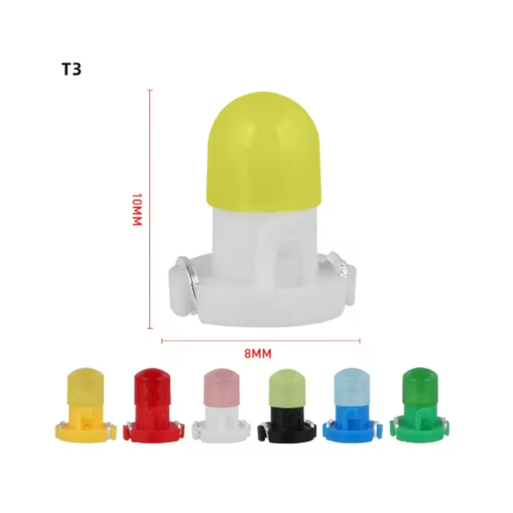 10 x 12v Pink / Purple T3 Neo 8mm Base Gel COB offers even spread (10pcs)