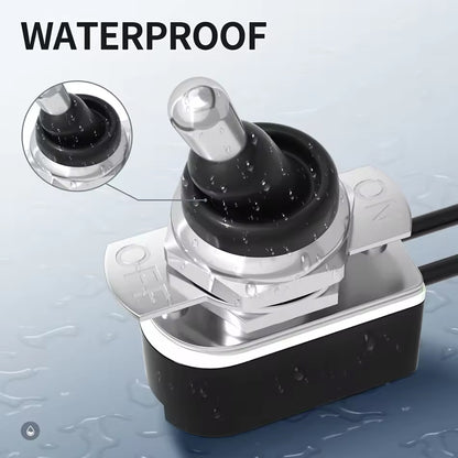 4 x Toggle Switch 12mm 12V 10A SPST 2 Pin On/Off 15CM Wire for Car Boat Marine