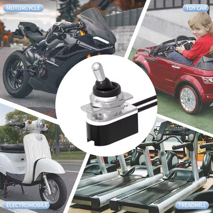 4 x Toggle Switch 12mm 12V 10A SPST 2 Pin On/Off 15CM Wire for Car Boat Marine