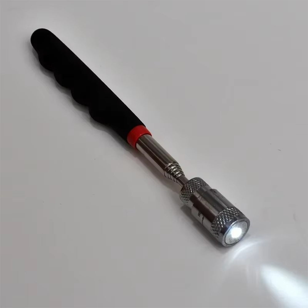 Telescopic Magnetic Pen Magnet Pick Up Tool Extendable Suction Rod with Light