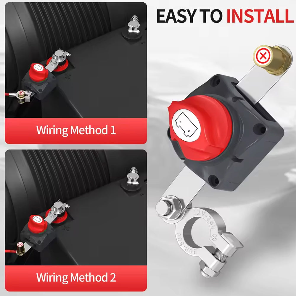 275A Top Post Battery Disconnect Switch 12-48V RV Car Boat Marine Cut Off Switch