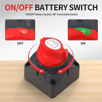 275A Top Post Battery Disconnect Switch 12-48V RV Car Boat Marine Cut Off Switch