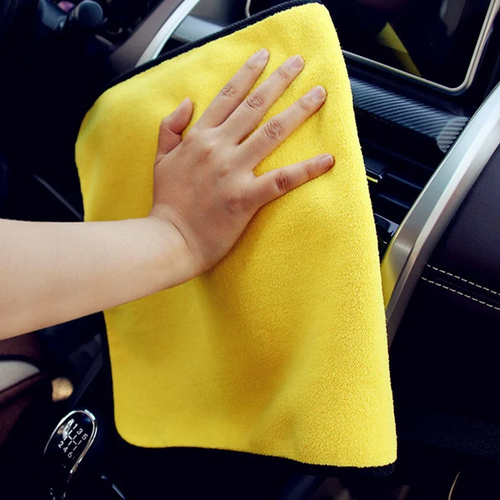 5pcs 25x25cm Microfiber Towel Car Wash Drying Cloth Auto Detailing Cleaning Kit