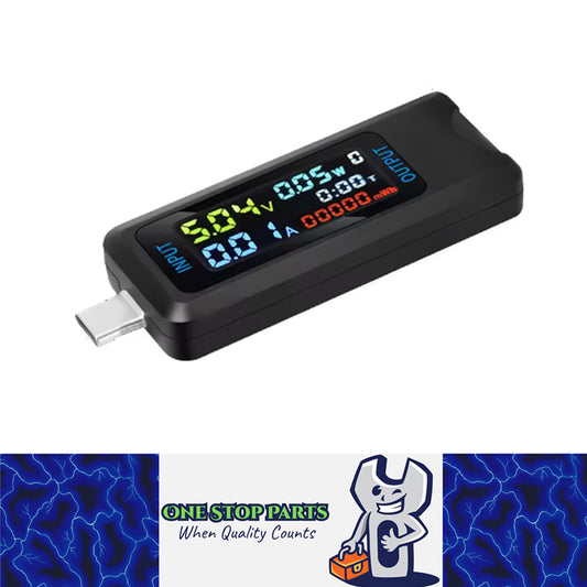 Digital Type-C Voltage Tester Volts Amps and Current Draw Test Accessories