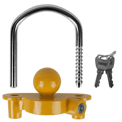 Trailer Coupler Hitch Lock Tow Ball Security Anti-Theft U-Shape Trailer Lock