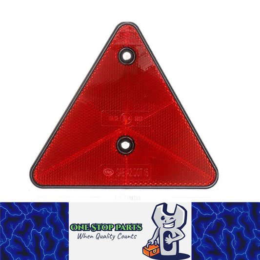 1 x Triangle Reflector 150mm Red Safety Warning Reflector for Truck Trailer RV