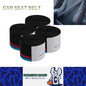4x 3.6M Tricolor/Black Strengthen Car Seat Belt Webbing Fabric Safety Seatbelt