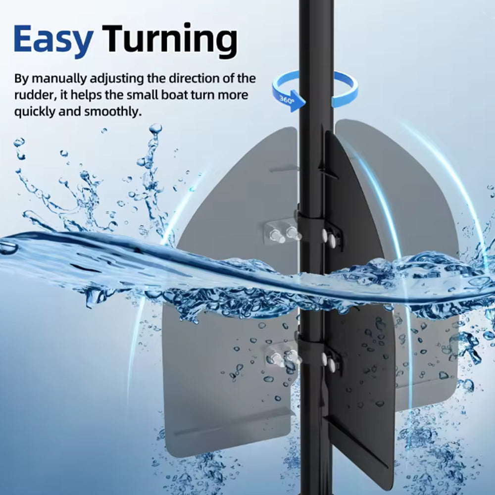 Trolling Motor Rudder Accessories for Kayak Jon Boat Fits 24-55 Thrust Motors