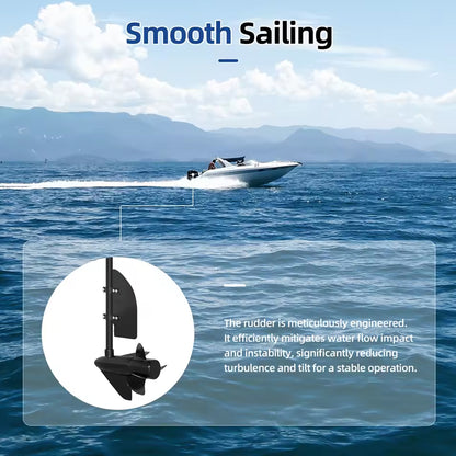 Trolling Motor Rudder Accessories for Kayak Jon Boat Fits 24-55 Thrust Motors