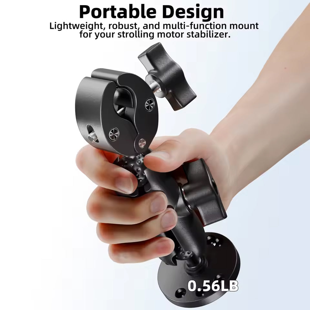 Trolling Motor Support Stabilizer Mount Tough Claw Clamp for Rail 15.5mm- 42.7mm