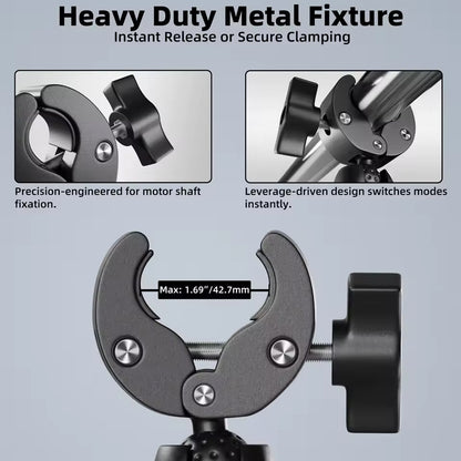 Trolling Motor Support Stabilizer Mount Tough Claw Clamp for Rail 15.5mm- 42.7mm