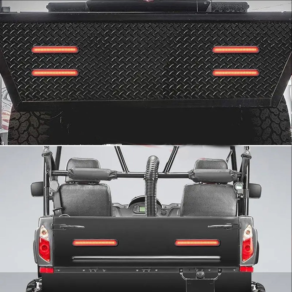 2pcs 3 in 1 LED Tail Light 220x35mm Stop/Tail/Indicator/DRL for Trailer Truck