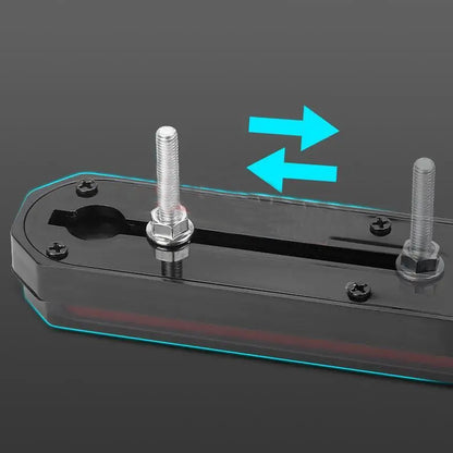 2pcs 3 in 1 LED Tail Light 220x35mm Stop/Tail/Indicator/DRL for Trailer Truck