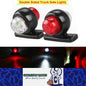 2 x LED Side Marker Light Red White Trailer Truck Caravan Indicator Marker Lamp