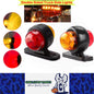 2 x LED Side Marker Light Red Amber Trailer Truck Caravan Signal Marker Lamp
